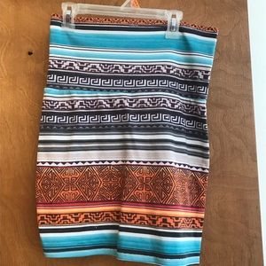 Bodycon Aztec skirt